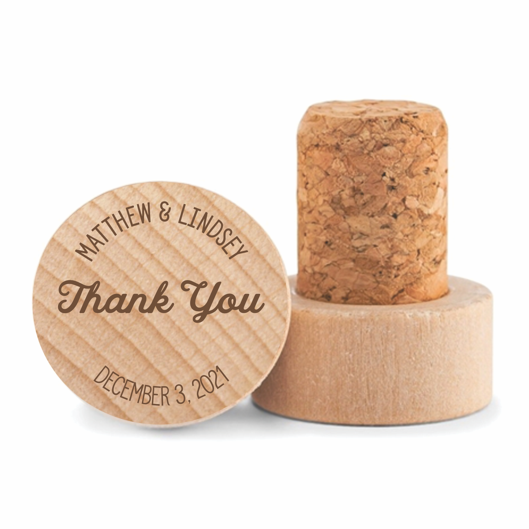 Thank You Script | Personalized Wine Stopper